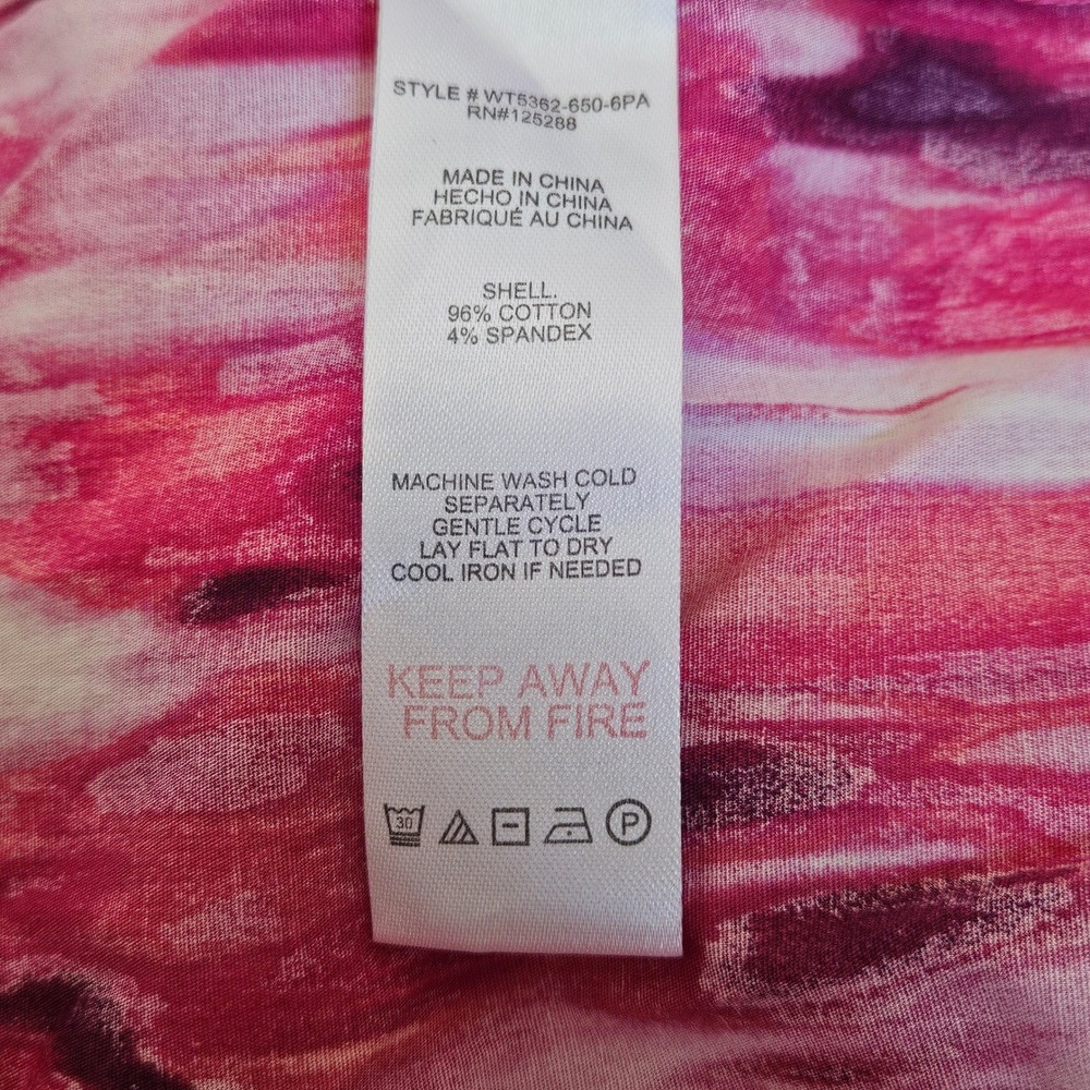Jason Wu Pink Ikat Print Cutout Midi Dress Tiered Womens‎ Medium - Picture 8 of 11